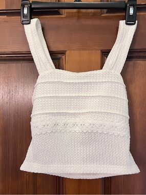 White Tie-Back Tank Top Size XS Small